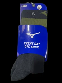 Used Mizuno EVENT DAY OTC SOCK MD Athletic Black And Green MD