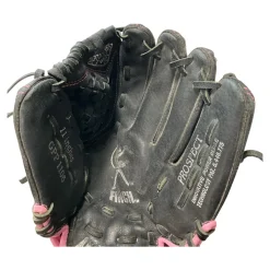 Used Mizuno FINCH PROSPECT RH Throw Fastpitch Gloves Black 11"