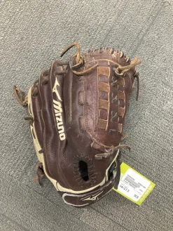 Used Mizuno FRANCHISE RH Throw Fastpitch Gloves Brown 12 1/2"
