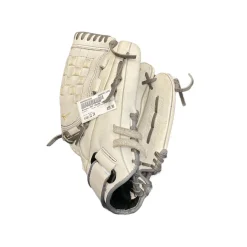 Used Mizuno MVP PRIME SOFTBALL RH Throw Fastpitch Gloves White 12"