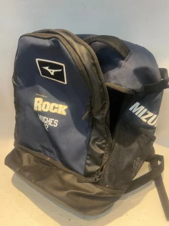 Used Mizuno NAVY BLUE AND BLACK BB/SB Player Carry Bag Navy Blue