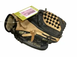 Used Mizuno POWER CLOSE PROSPECT BB/SB Glove RH Throw Black 10 3/4