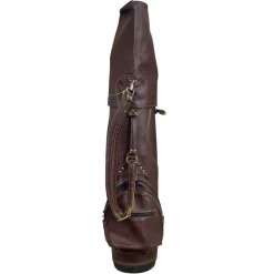 Used Mizuno PRO LEATHER CART BAG Mens Cart Bag Brown