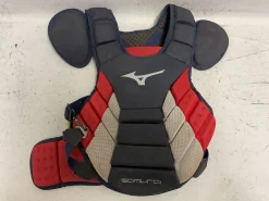 Used Mizuno SAMURAI Catchers Chest Protector White/Red/Navy Adult