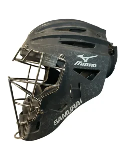 Used Mizuno SAMURAI Catchers Helmet w/Mask None One Size