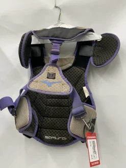 Used Mizuno SAMURAI CHEST PAD Catchers Chest Protector Black Youth