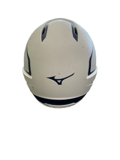 Used Mizuno SOFTBALL HELMET Batting Helmet w/Mask White MD