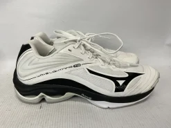 Used Mizuno VB Shoes Adult Black And White Senior 8