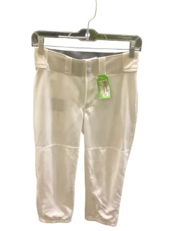 Used Mizuno WHITE SOFTBALL PANTS BB/SB Pant Womens White SM
