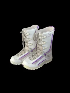Used Morrow KIDS BOOT Girls Snowboard Boots White Junior 04