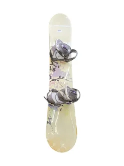 Used Morrow WILDFLOWER 153CM/BURTON STILETTTO BIND Womens Board/Bindings Tan 153 cm