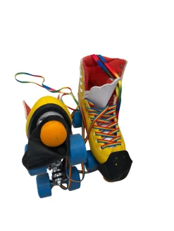 Used MOXI SKATES RAINBOW RIDER Womens Roller Skates Size 8