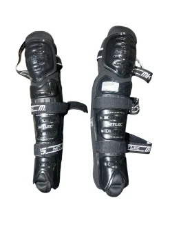 Used Mylec MK5 Senior Shin Guards Black 15"