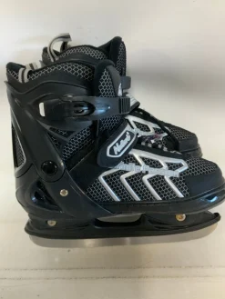 Used NATTORK ADJUSTABLE 4-6 Boys Softboot Skate Black Adjustable