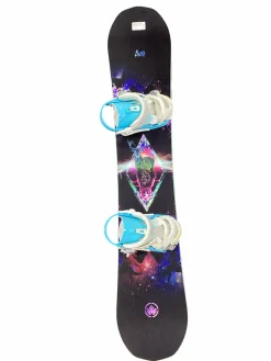 Used Never Summer 1 Girls Board/Binding Black 145 cm