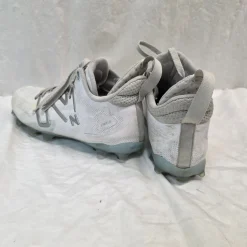 Used New Balance FREEZE LAX Cleats Mens White Senior 8.5