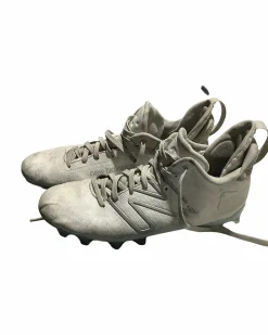 Used New Balance LAX Cleats Mens White Senior 12