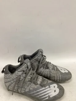 Used New Balance LAX Cleats Boys Grey Junior 04