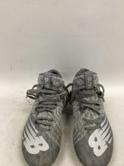 Used New Balance LAX Cleats Boys Grey Junior 04