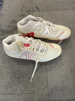 Used New Balance LAX Cleats Mens Red Senior 8.5