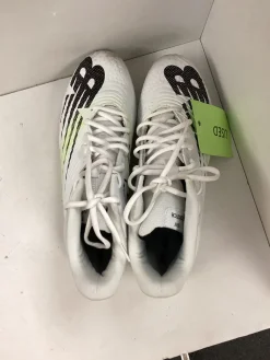 Used New Balance LAX Cleats Mens White Senior 11