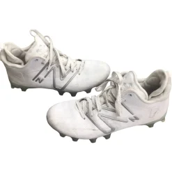 Used New Balance LAX Cleats Mens White Senior 8.5