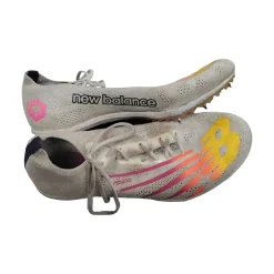 Used New Balance MD800 Track & Field Cleats Adult White Senior 7