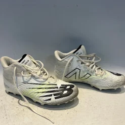 Used New Balance RUSH LAX Cleats Mens White Senior 7.5