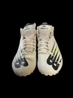 Used New Balance RUSH SZ 6.5 LAX Cleats Womens White Senior 6.5