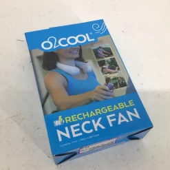 Used NEW O2 COOL RECHARABLE NECK FAN Medical Other