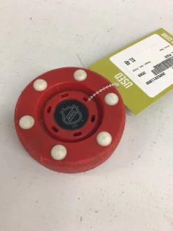 Used NHL PUCK Puck and Ball Red