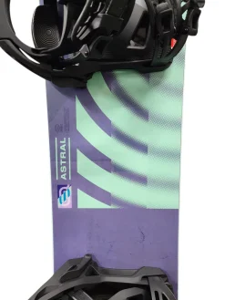 Used Nidecker Astral Womens Snowboard 151cm with Nidecker Supermatic Bindings (Black, Size Medium)