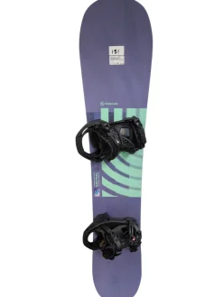 Used Nidecker Astral Womens Snowboard 151cm with Nidecker Supermatic Bindings (Black, Size Medium)