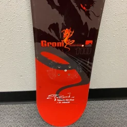 Used Nidecker GROM Boys Snowboard Only Red And Grey 110 cm