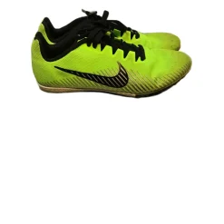 Used Nike AH1020-302 Track & Field Cleats Jr Neon Green Junior 03.5