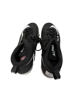 Used Nike Alpha Menace Shark 878122-011 Men's Football Cleats Black Size 11.5