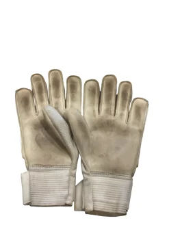 Used Nike GOALIE GLOVES WHITE Soccer Goalie Gloves White 8