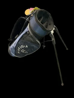 Used Nike GOLF BAG Jr Stand Bag Black And Navy Blue
