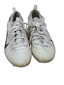 Used Nike HUARACHE 9 ELITE LOW LAX FD00089-101 Mens Lacrosse Cleats Mens White Size 12