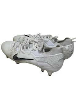 Used Nike HUARACHE 9 ELITE LOW LAX FD00089-101 Mens Lacrosse Cleats Mens White Size 12