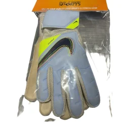 Used Nike JR MATCH Soccer Goalie Gloves Carolina Blue 6