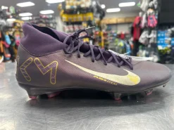 Used Nike MERCURIAL KM MBAPPE Soccer Cleats Purple Senior 11.5
