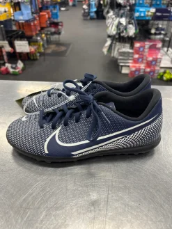 Used Nike MERCURIAL Soccer Indoor Shoes Navy Blue Senior 6