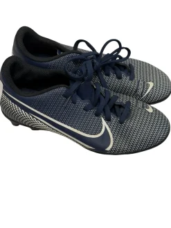 Used Nike Mercurial Vapor 13 AT8161-410 Soccer Cleats Navy Blue Junior 02