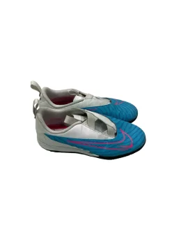 Used Nike PHANTOM GX Soccer Turf Shoes Carolina Blue Youth 06.0