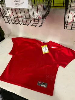 Used Nike PRACTICE JERSEY YM FB Top Youth Red MD