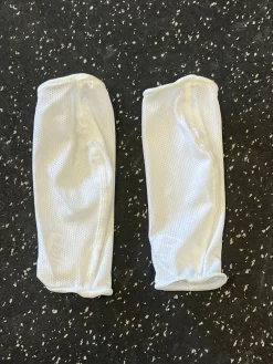 Used Nike SHINGUARD SLEEVE Soccer Socks White SM