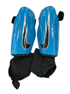 Used Nike Soccer Shin Guards Junior Royal Blue SM