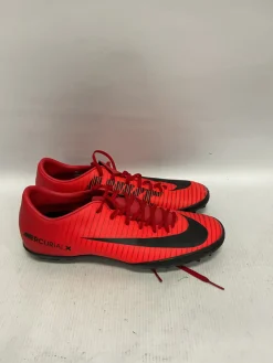 Used Nike Soccer Turf Shoes Black And Red Senior 8.5
