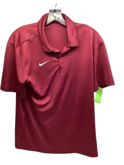 Used Nike S.S. Golf Shirt M Maroon MD